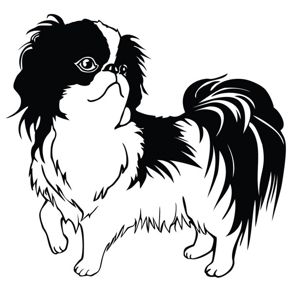 Signmission Japanese Chin Dog Decal, Dog Lover Decor Vinyl Sticker D-12-Japanese Chin - main